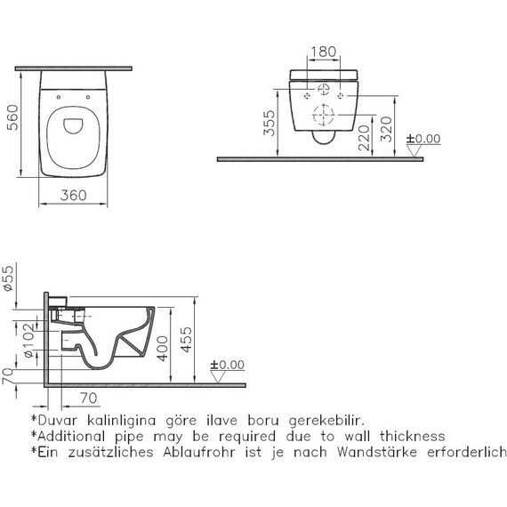 Унитаз подвесной безободковый Vitra Metropole 7672B003-1686 - фото, картинка 5 Унитаз подвесной безободковый Vitra Metropole 7672B003-1686 - фото 5
