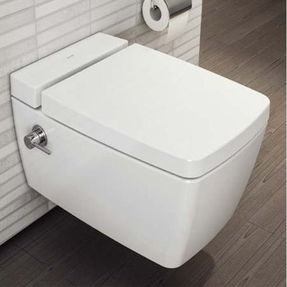 Унитаз-биде подвесной безободковый Vitra Metropole 7672B003-1687 - фото, картинка 4 Унитаз-биде подвесной безободковый Vitra Metropole 7672B003-1687 - фото 4