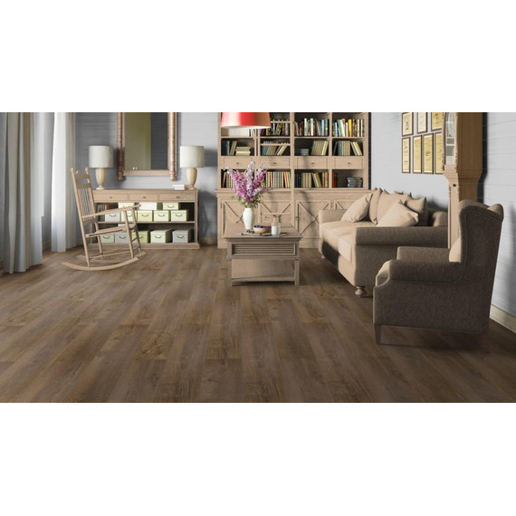 Ламинат Tarkett Estetica Oak Effect Chestnut 194x1292 мм 504015051, эффект массива - фото 3