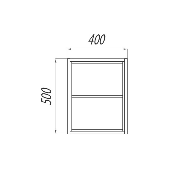 Модуль подвесной открытый Акватон Брук 40 см 1A201201BCDF0, белый/дуб феррара - фото 2