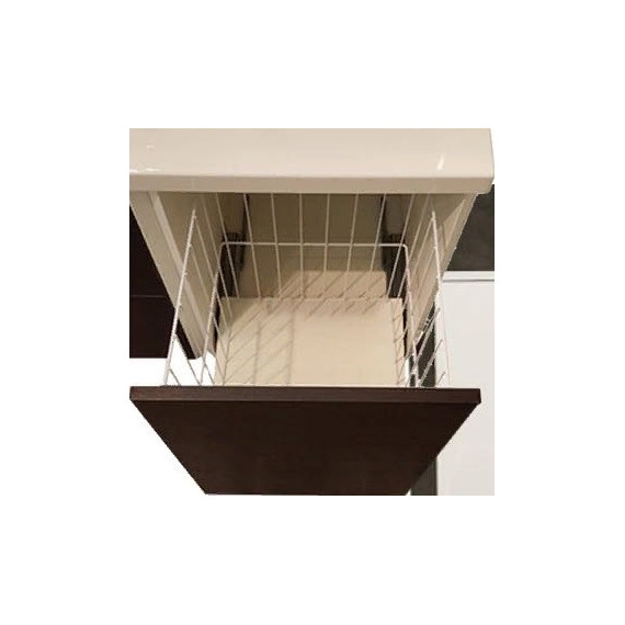 Модуль подвесной с корзиной Акватон Брук 40 см 1A202203BCDF0, белый/дуб феррара - фото 3