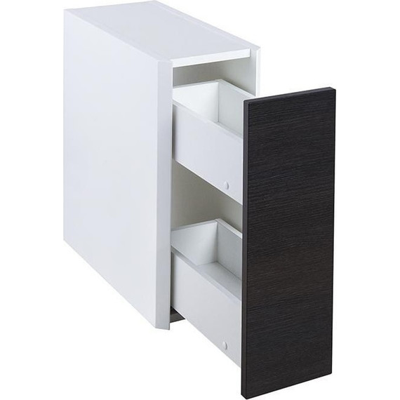 Модуль подвесной с бутылочницей Акватон Брук 20 см 1A201703BCDF0, белый/дуб феррара - фото 2