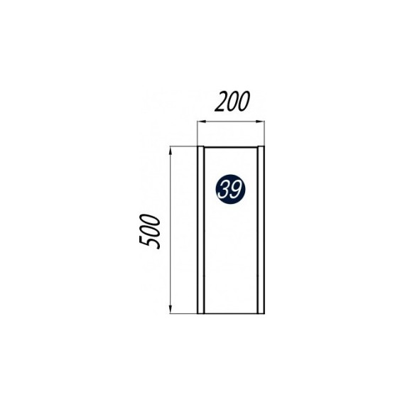 Модуль подвесной с бутылочницей Акватон Брук 20 см 1A201703BCDF0, белый/дуб феррара - фото 4