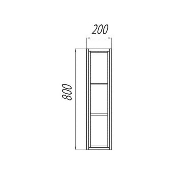 Модуль подвесной открытый Акватон Брук 20 см 1A200903BCDL0, белый/дуб латте - фото 3