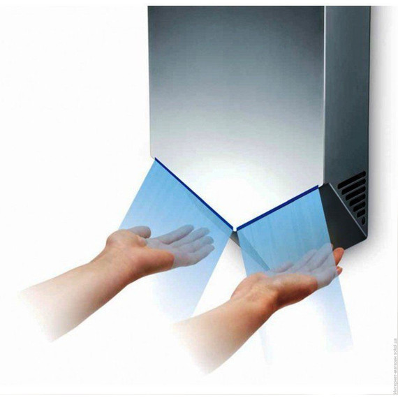 Сушилка для рук Dyson Airblade HU02 307170-01, цвет никель - фото 5