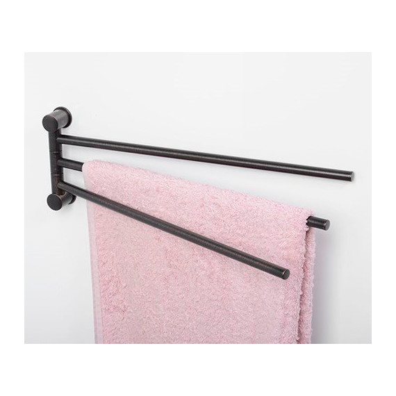 Полотенцедержатель WasserKraft Isar K-1633, цвет тёмная бронза - фото 2