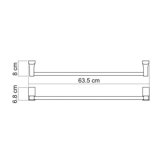 Полотенцедержатель WasserKraft Exter K-5230, цвет светлая бронза - фото 5
