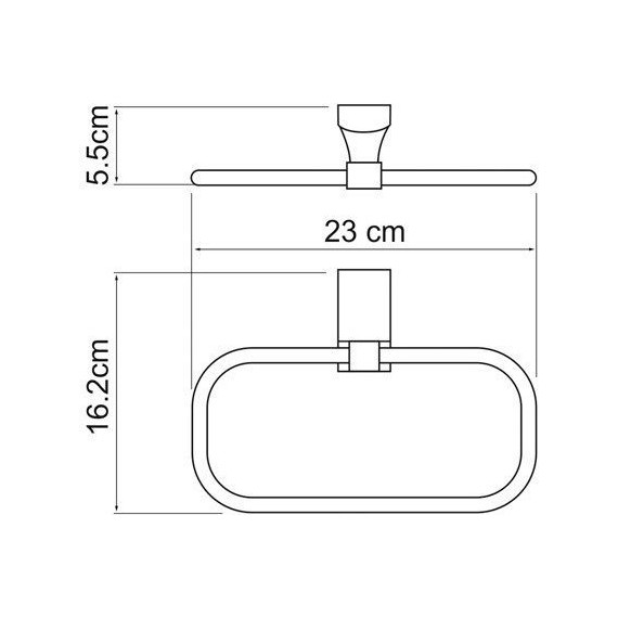 Кольцо для полотенец WasserKraft Exter K-5260, цвет светлая бронза - фото 5