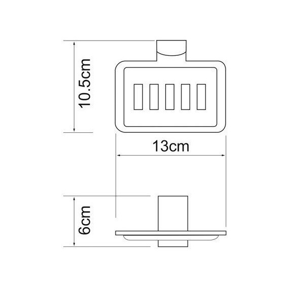 Мыльница WasserKraft Exter K-5269, цвет светлая бронза - фото 4