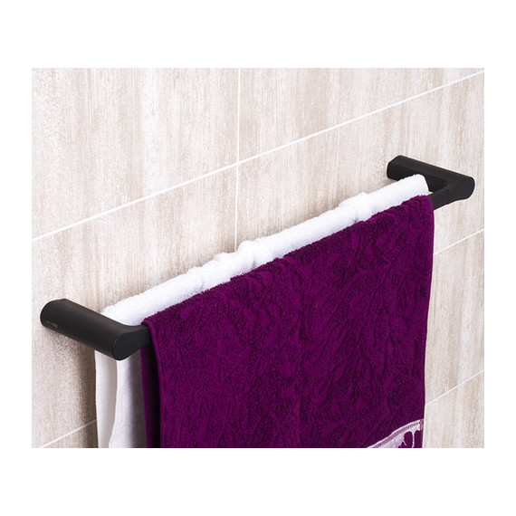 Полотенцедержатель WasserKraft Elbe K-7240, цвет чёрный - фото 2