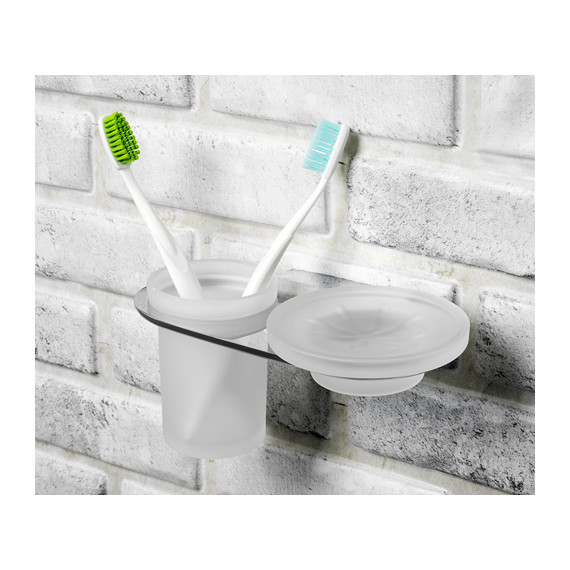 Стакан с мыльницей WasserKraft Kammel K-8326 - фото 2