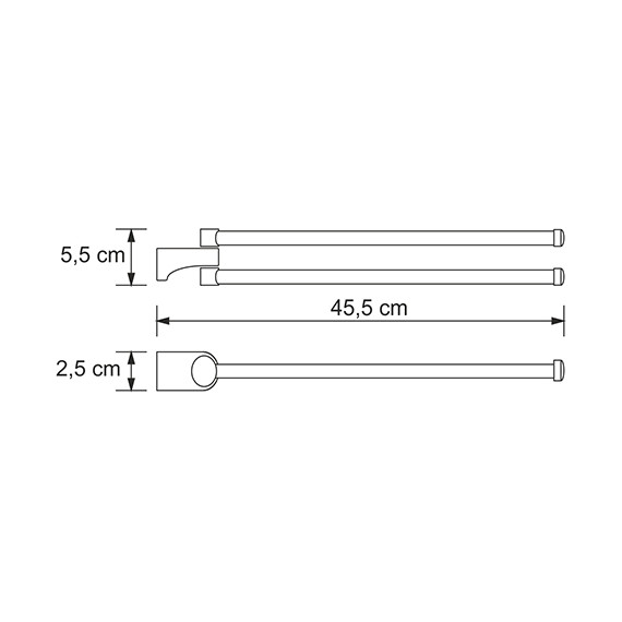 Полотенцедержатель WasserKraft Kammel K-8331 - фото 4