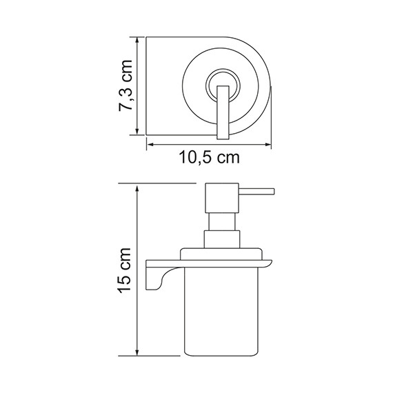 Дозатор для жидкого мыла WasserKraft Kammel K-8399 - фото 4