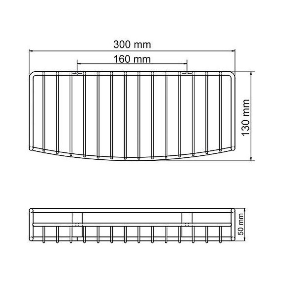 Полочка WasserKraft Isar K-1811 30 см, цвет тёмная бронза - фото 5