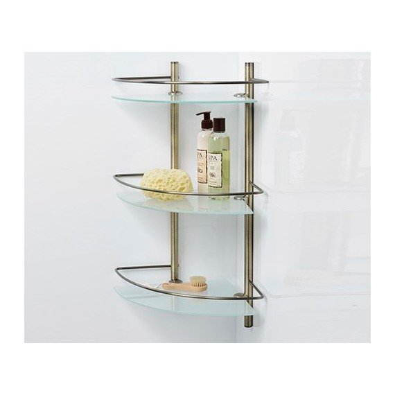 Полка стеклянная WasserKraft Exter K-3533 30 см, цвет светлая бронза - фото 2