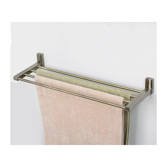 Полка для полотенец WasserKraft Exter K-5211, цвет светлая бронза - фото 3