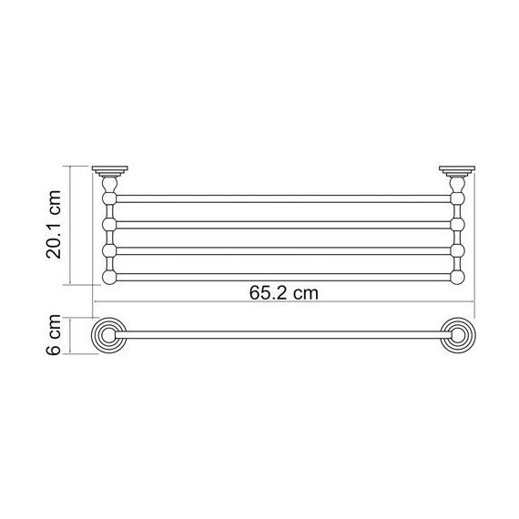 Полка для полотенец WasserKraft Ammer K-7011 - фото 3