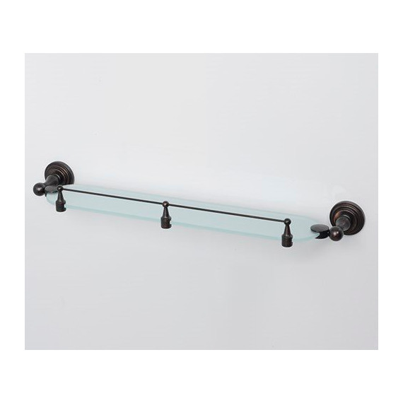 Полка стеклянная WasserKraft Isar K-7344 60 см, цвет тёмная бронза - фото 2