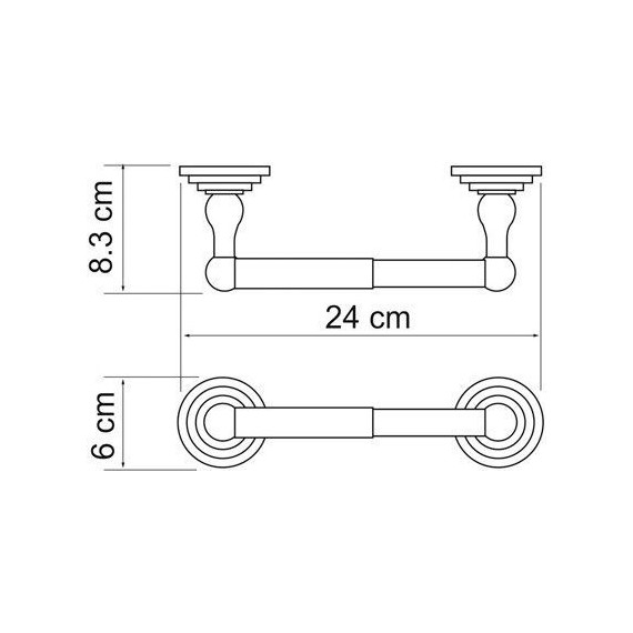 Держатель для туалетной бумаги WasserKraft Ammer K-7022 - фото 4