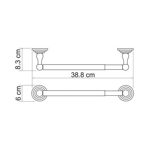 Держатель для бумажных полотенец WasserKraft Isar K-7391, цвет тёмная бронза - фото 5