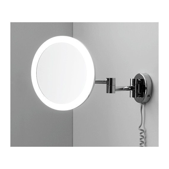 Зеркало косметическое настенное WasserKraft K-1004 - фото, картинка 2 Зеркало косметическое настенное WasserKraft K-1004 - фото 2