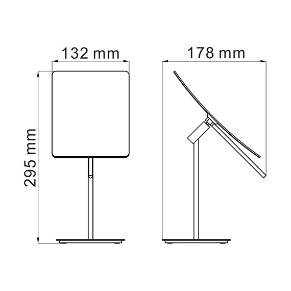 Зеркало косметическое настольное WasserKraft K-1006 - фото 4