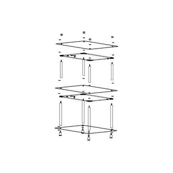 Полка стеклянная WasserKraft K-4033 40 см - фото 6