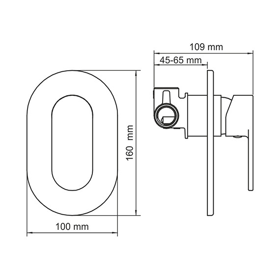 Смеситель для душа WasserKraft Elbe 7451, чёрный - фото 4