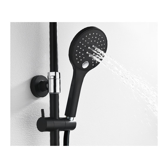 Душевая стойка WasserKraft Abens A17401, чёрный - фото, картинка 7 Душевая стойка WasserKraft Abens A17401, чёрный - фото 7