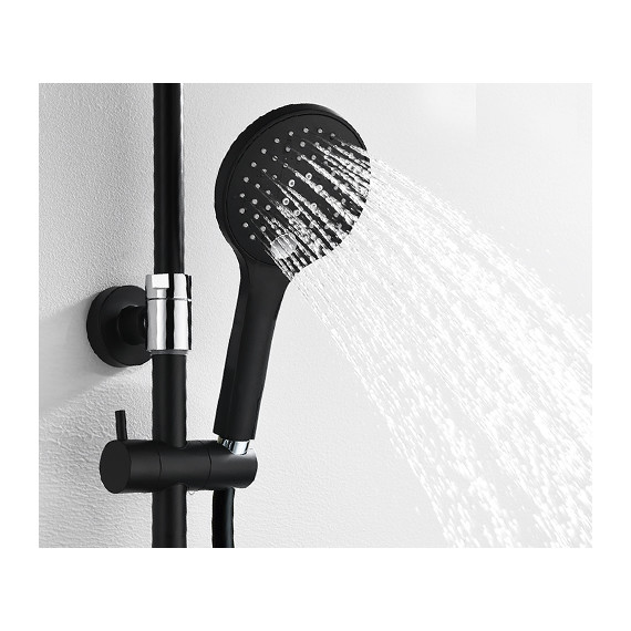 Душевая стойка WasserKraft Abens A17401, чёрный - фото, картинка 8 Душевая стойка WasserKraft Abens A17401, чёрный - фото 8