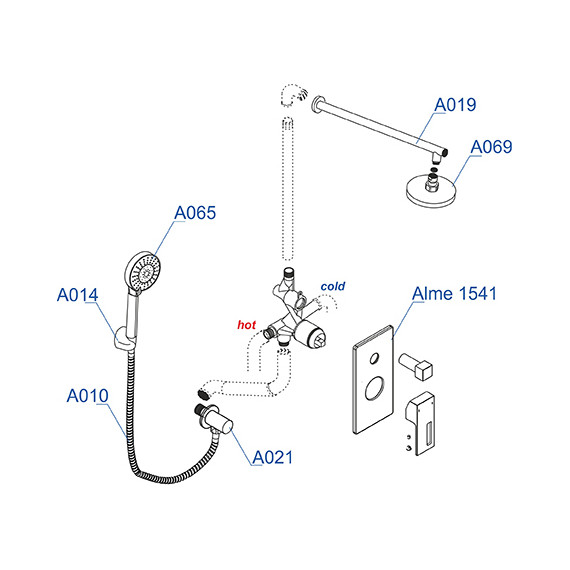 Душевая система для душа WasserKraft A16069 - фото 9