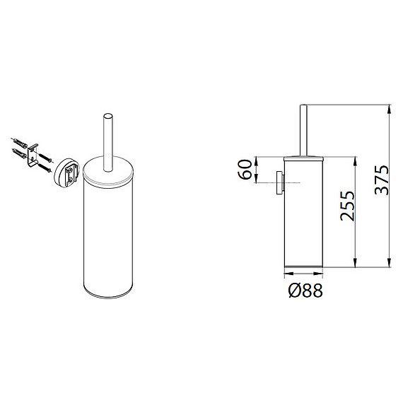 Ершик для унитаза Fixsen Hotel FX-31013 - фото 2