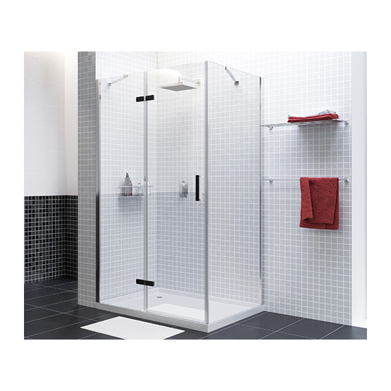 Душевое ограждение WasserKraft Aller 120х80 см L 10H06LBLACK, чёрный/прозрачное - фото 4