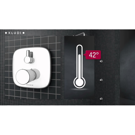 Смеситель для ванны с термостатом Kludi Ambienta 538300575 - фото, картинка 3 Смеситель для ванны с термостатом Kludi Ambienta 538300575 - фото 3