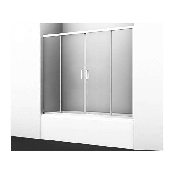 Шторка для ванны WasserKraft Lippe 170 см 45S02-170, хром/прозрачное - фото 
