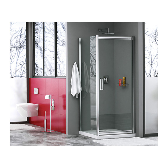 Душевое ограждение WasserKraft Salm 90х100 см 27I18, хром/прозрачное - фото 4