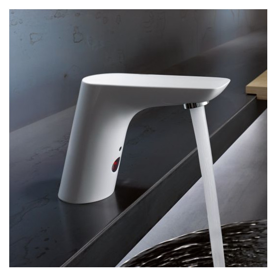 Смеситель для раковины электронный Kludi Balance 5210091, белый - фото 5