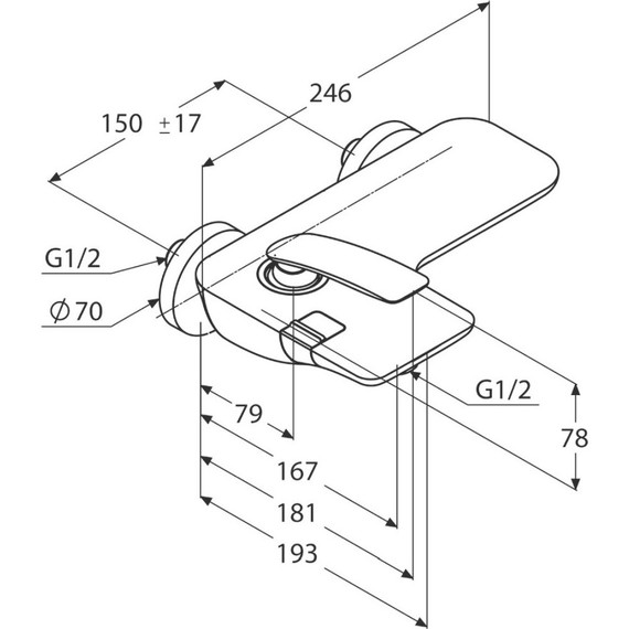 Смеситель для ванны Kludi Balance 524450575 - фото 8
