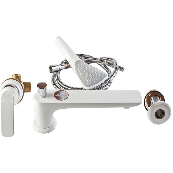 Смеситель для ванны Kludi Balance 524479175, белый - фото 4