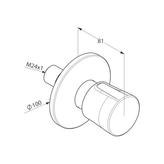 Переключатель на 2 положения Kludi Balance 528470575 - фото 2