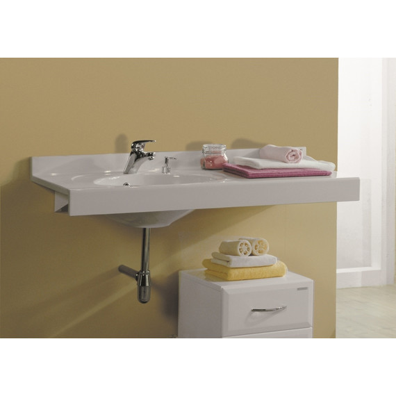 Раковина Акватон Отель 120 см 1A70093NOT01L - фото 2