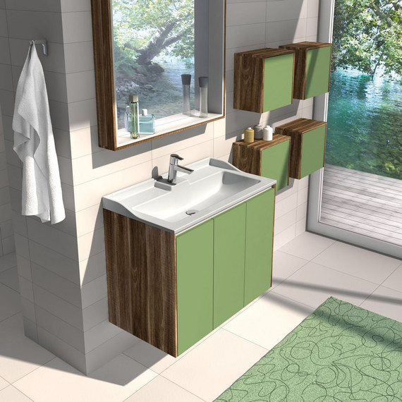 Раковина Акватон Фабиа 80 см 1A708031FB010 - фото, картинка 3 Раковина Акватон Фабиа 80 см 1A708031FB010 - фото 3