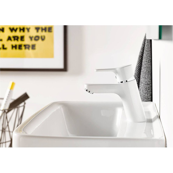 Смеситель для раковины Kludi Pure&Easy 70 мм 370289165, белый - фото 5