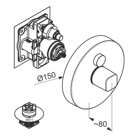 Смеситель для душа Kludi Push 386020538 - фото 2