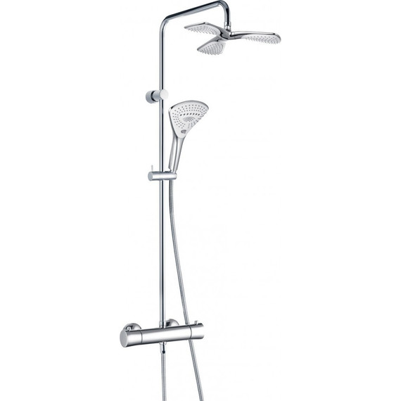 Душевая стойка с термостатом Kludi Fizz 6709605-00 - фото 