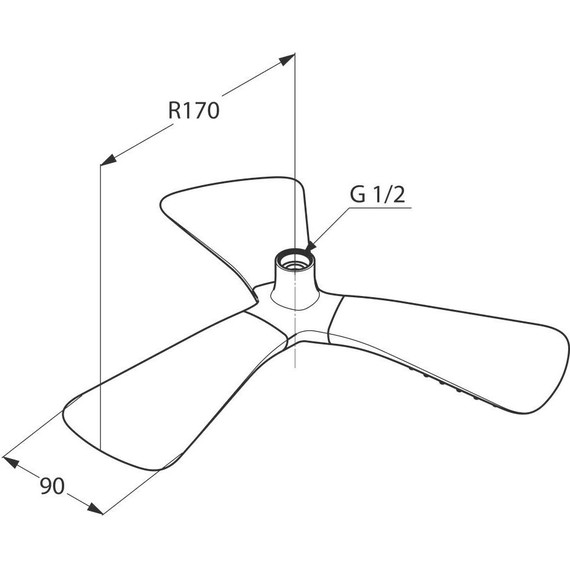 Верхний душ Kludi Fizz 6757805-00 - фото 6