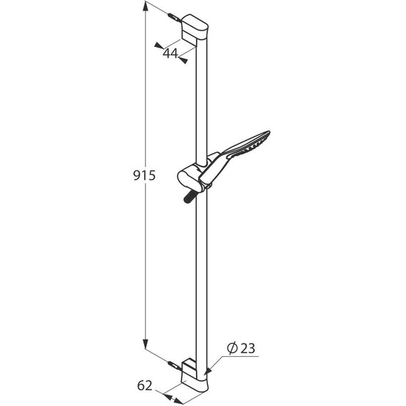 Душевой гарнитур Kludi Fizz 6764091-00 900 мм, белый - фото, картинка 2 Душевой гарнитур Kludi Fizz 6764091-00 900 мм, белый - фото 2