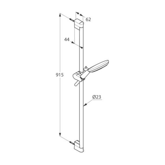 Душевой гарнитур Kludi Freshline 3S 6794091-00 900 мм, белый - фото 4