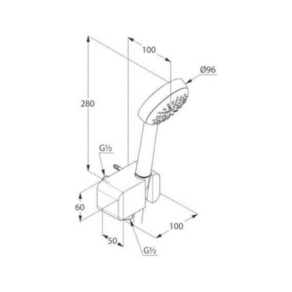 Душевой гарнитур Kludi Logo 6867005-00 - фото, картинка 4 Душевой гарнитур Kludi Logo 6867005-00 - фото 4