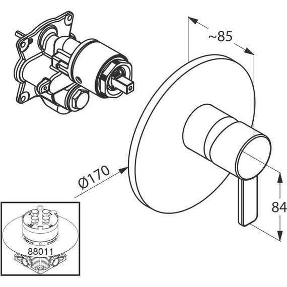 Смеситель для душа Kludi Zenta 386550575 - фото 2